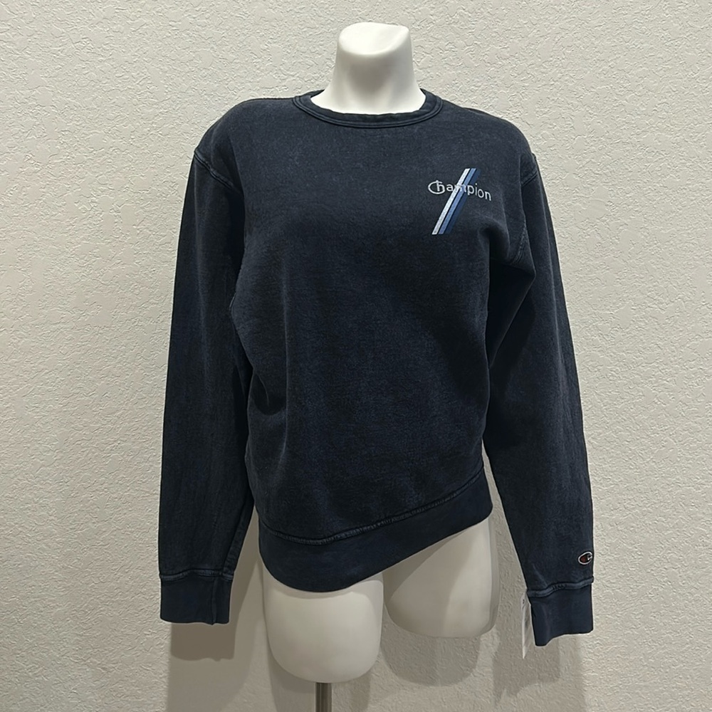 Champion Men's Sweatshirt Mineral Dye Graphic Crewneck Sweatshirt Size S